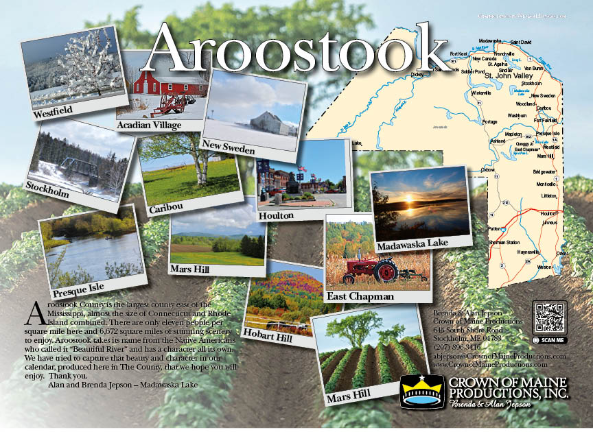 Our calendar Featuring beautiful Aroostook Scenes